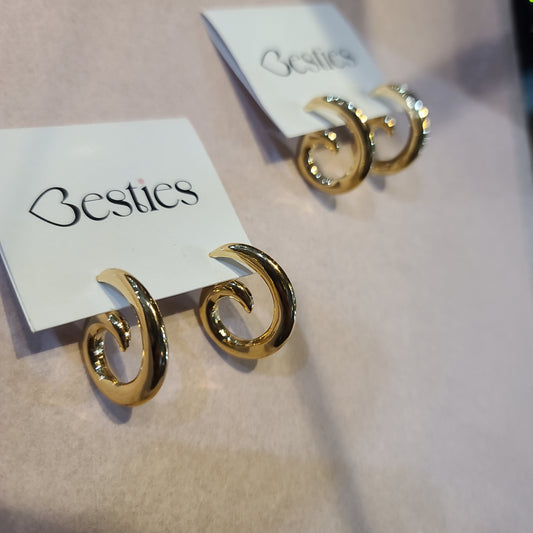 Gold Snail earrings