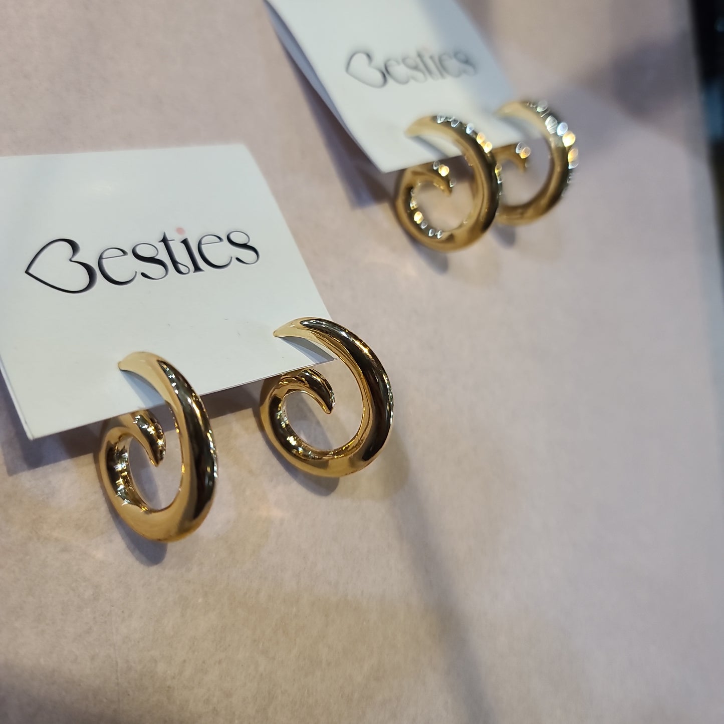 Gold Snail earrings
